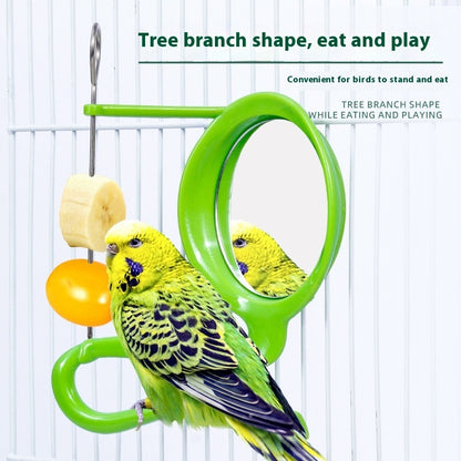 Parrot Plastic Solid Color Cute Feeder
